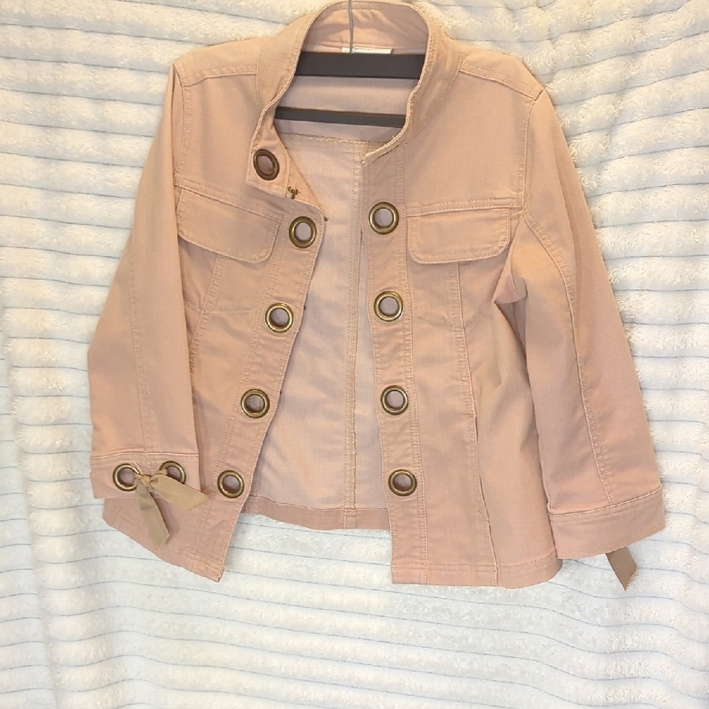 Dress Barn Pink Jean Jacket